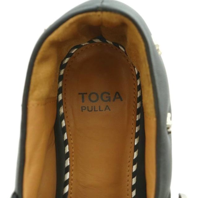 【中古】トーガ プルラ バレエシューズ スクエアトゥ レザー スタッズ装飾 36 22.5-23.0cm 黒 AJ1342 ■OS レディース_7