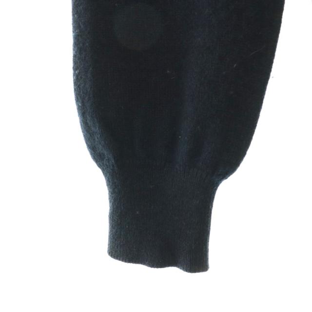 【中古】ボッテガヴェネタ カシミヤコットンニットカーディガン 長袖 Vネック ジップアップ 44 ネイビー /DO ■OS_6