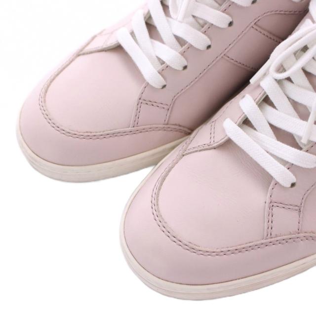 【中古】トッズ スニーカー 38.5 25.5cm NUDE ピンク ミドルカット レースアップ ロゴエンボス /RI ■OS レディース_2
