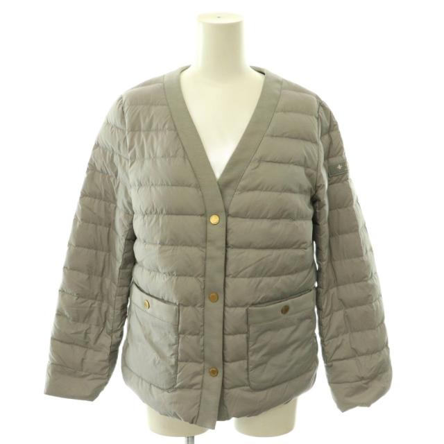 【中古】タトラス TATRAS SAWA ライトダウンカーディガン ジャケット アウター Vネック ライトパープル グレー