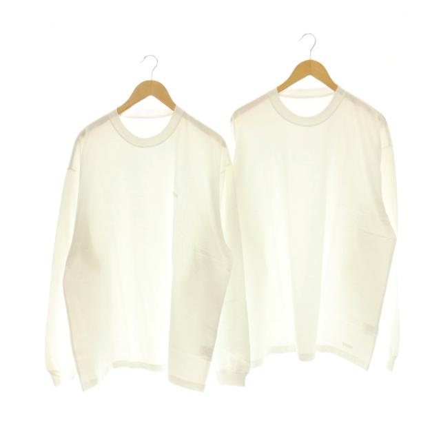 【中古】ザエンノイプロフェッショナル 24SS LS T 2 PACK カットソー Tシャツ 長袖 2枚セット XL ホワイト
