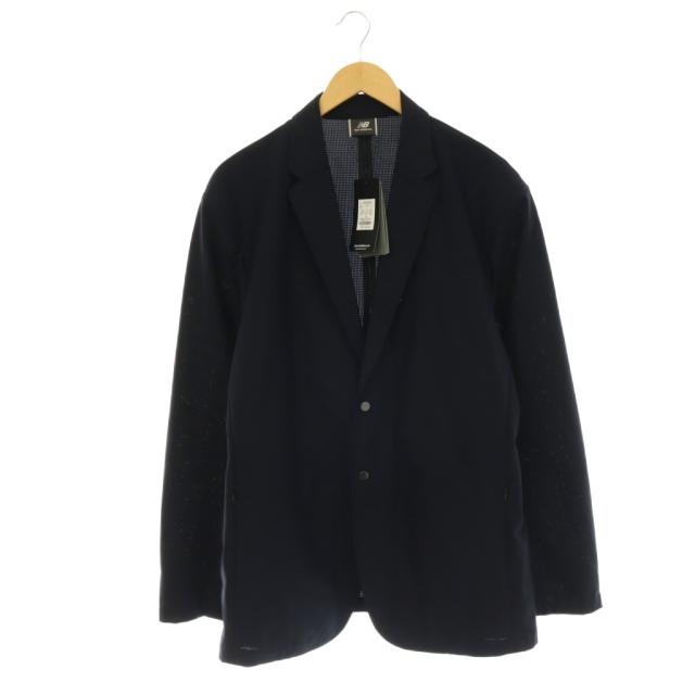【中古】未使用品 ニューバランス NEW BALANCE MET24 Single Jacket ジャケット テーラード 2XL ネイビー /HK ■OS