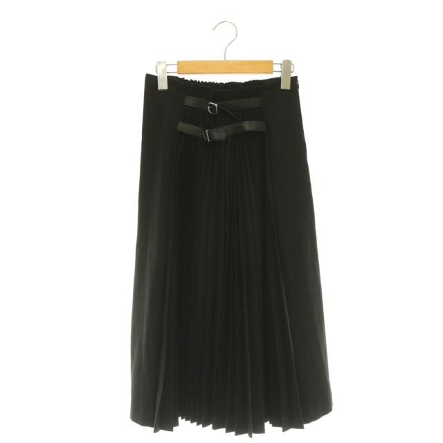【中古】フォクシーニューヨーク LAFAYETTE SKIRT スコート ×花より御坊っちゃん サイドプリーツスカート 太陽面爆発 38 黒