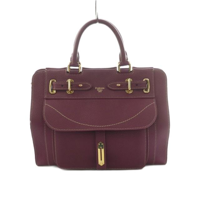 【中古】フォンタナミラノ1915 Fontana Milano 1915 ハンドバッグ レザー 紫 /MI ■OS レディース