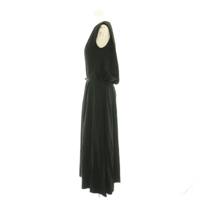 【中古】アニュアンス anuans ショルダータックカットワンピース ノースリーブ 音の大きさ F 黒いこと /CX ■os レディース