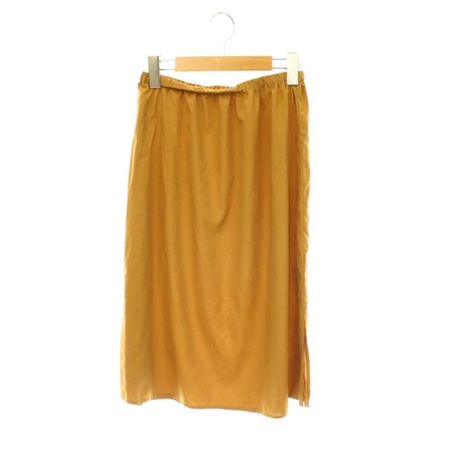 【中古】クラネ CLANE FORM SLEEVE ONEPIECE ワンピース フォームスリーブ タック ロング 七分袖 0 キャメル /HS_4