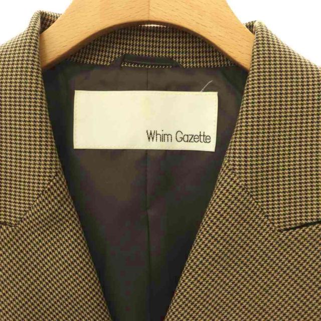 【中古】ウィムガゼット Whim Gazette 24SS TRダブルジャケット F ブラウン カーキ マルチカラー /ES ■OS ■SH_5