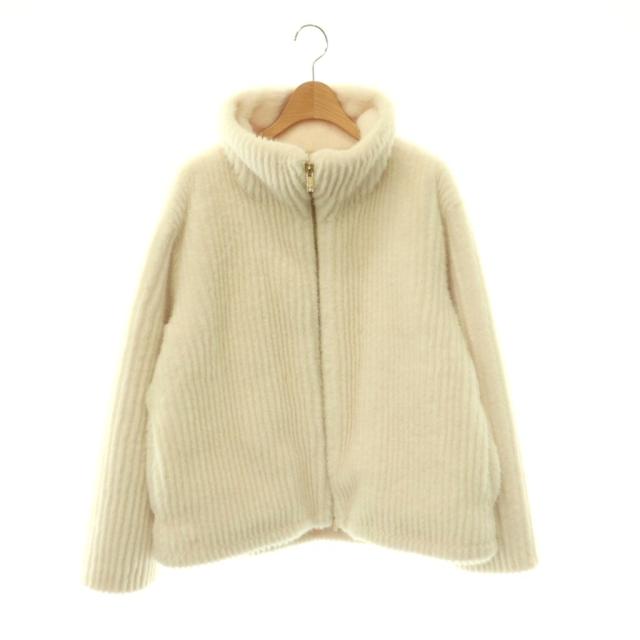 【中古】ハーリップトゥ Her lip to 25AW Twila Faux Fur Zip Jacket ジャケット ジップアップ ファー S