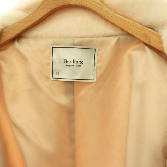 【中古】ハーリップトゥ Her lip to 25AW Twila Faux Fur Zip Jacket ジャケット ジップアップ ファー S_6