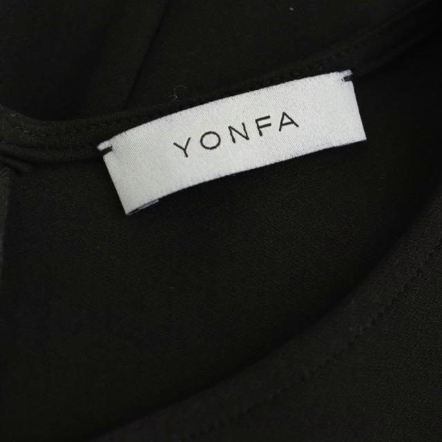 【中古】ヨンファ YONFA クーコーワンピース フレンチ衣手 S 黒いこと /CX ■os レディース