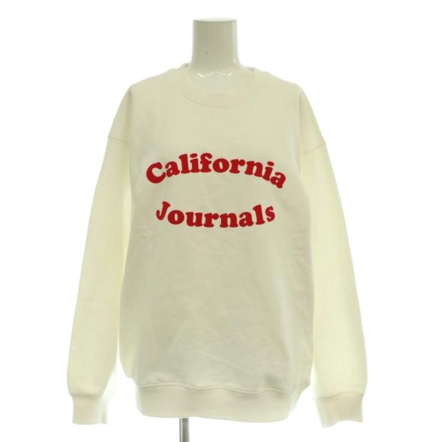 【中古】ロンハーマン California Journalsカリフォルニアジャーナルプルオーバ—スウェット トレーナー 白