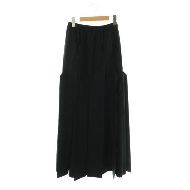 【中古】エンフォルド ENFOLD 26SS ORIGAMI SKIRT ボックスプリーツスカート 38 米国海軍 /ES ■os レディース