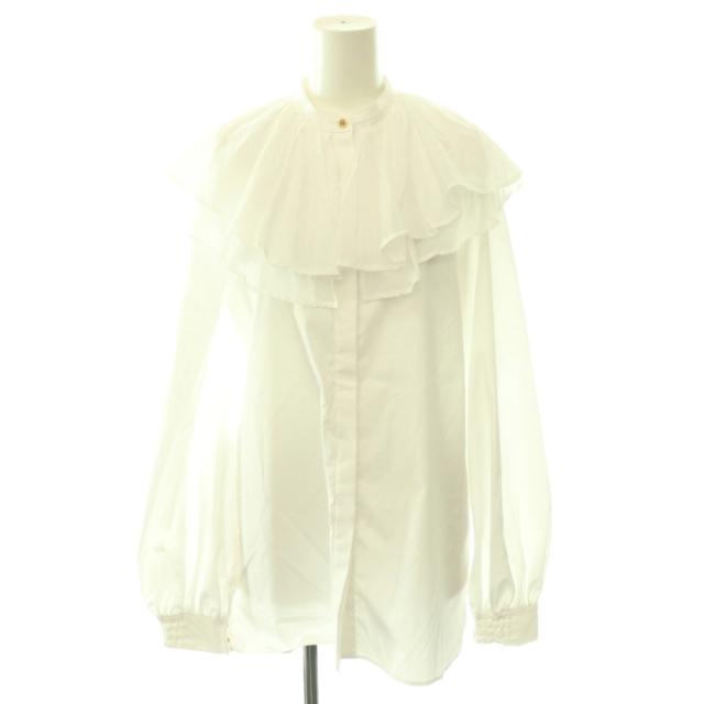 【中古】セントセシリア St.cecilia ポピーブラウス シャツ 長袖 F 白 ホワイト /HS ■OS レディース