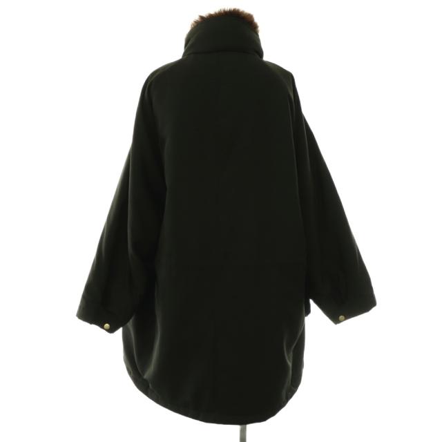 【中古】カレンソロジー 25AW フェイクファーエリツキスウェーディッシュモッズコート ジップアップ 38 ブラック_1