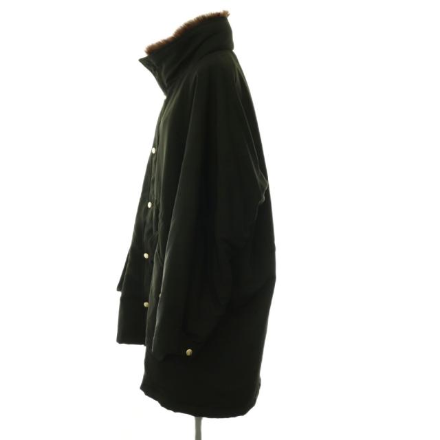 【中古】カレンソロジー 25AW フェイクファーエリツキスウェーディッシュモッズコート ジップアップ 38 ブラック_2