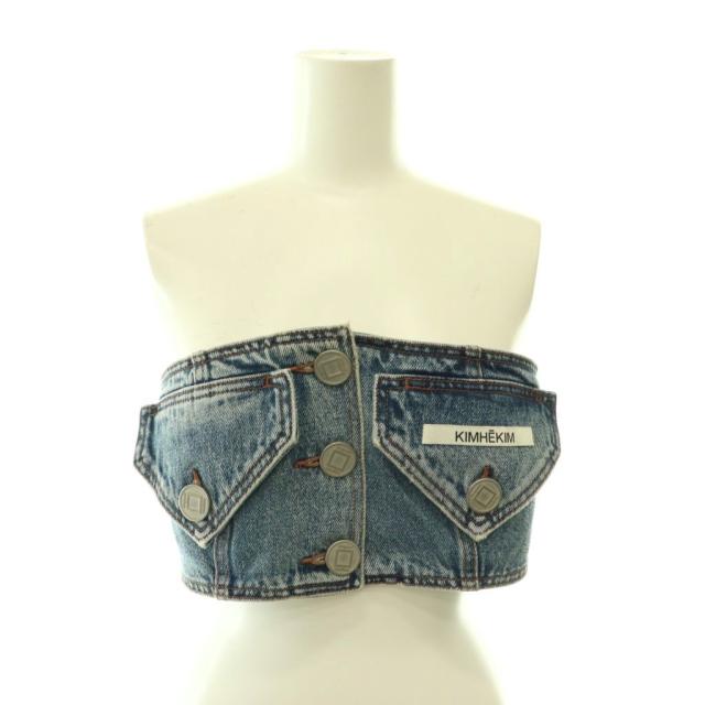 【中古】キムヘキム KIMH?KIM Two Pocket Emma Tube Top デニム トップス ベアトップ チューブトップ 38