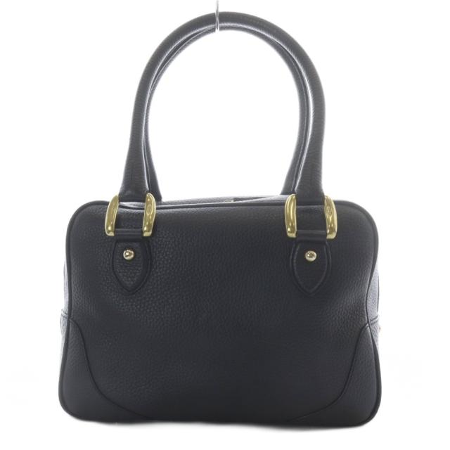 【中古】ジェイ&amp;エムデヴィッドソン J&amp;M Davidson MINI MIA ミニボストンバッグ ハンドバッグ レザーブラック_1