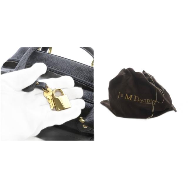 【中古】ジェイ&amp;エムデヴィッドソン J&amp;M Davidson MINI MIA ミニボストンバッグ ハンドバッグ レザーブラック_7