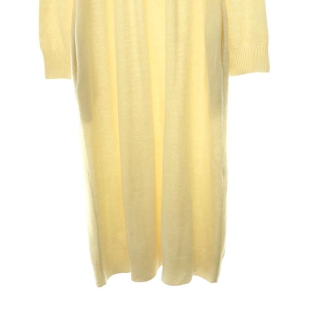 【中古】ハウス オブ ロータス ニットワンピース ロング 長袖 カシミヤ混 M アイボリー /DO ■OS レディース_3