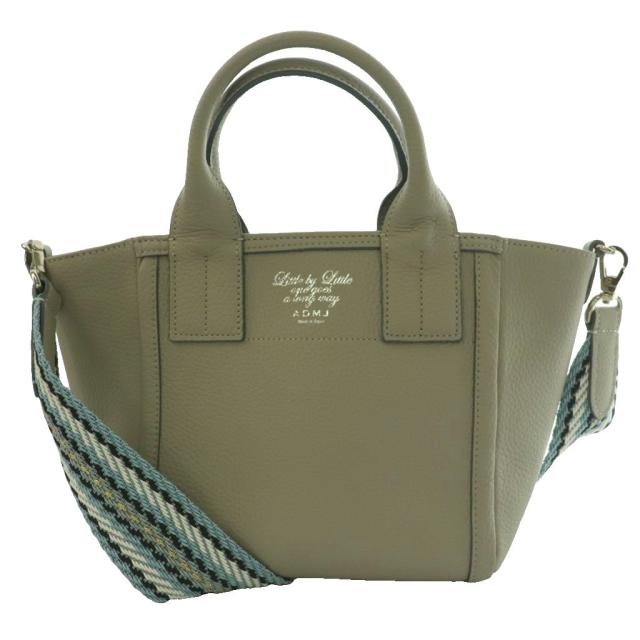 【中古】ADMJ アクセソワ Accessoires De Mademoiselle 牛革2WAYトートバッグ ショルダー グレー /SS ■OS