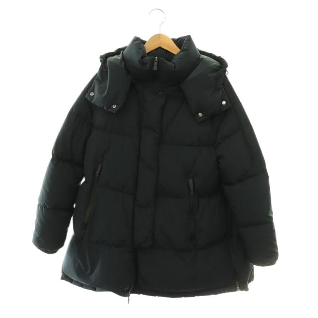 【中古】ヘルノ ラミナー GORE-TEX WINDSTOPPER ダウンジャケット アウター ジップアップ フード 44 ネイビー /DO