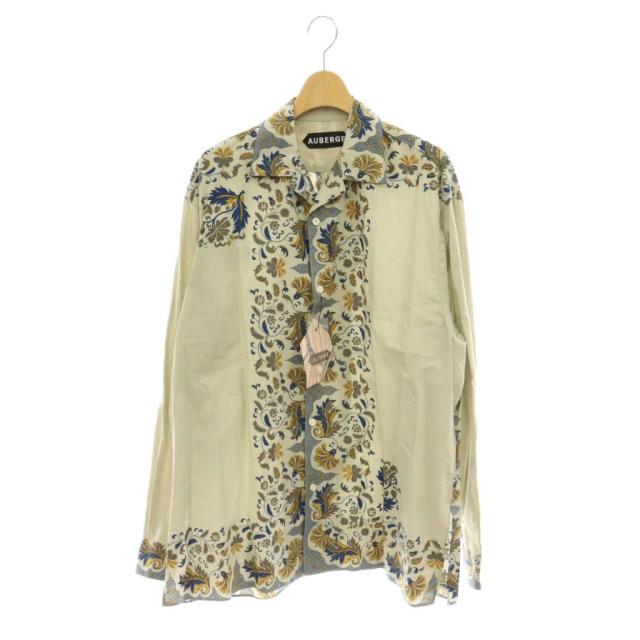 【中古】未使用品 オーベルジュ AUBERGE 26SSKEVINシャツ 長袖 42 グレー /HK ■OS ■AD メンズ