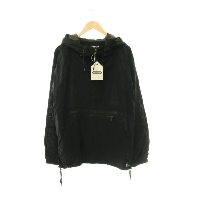 【中古】オーベルジュ AUBERGE 26SS FINNジャケット ハーフジップアノラックパーカー プルオーバー 42 ブラック /CX