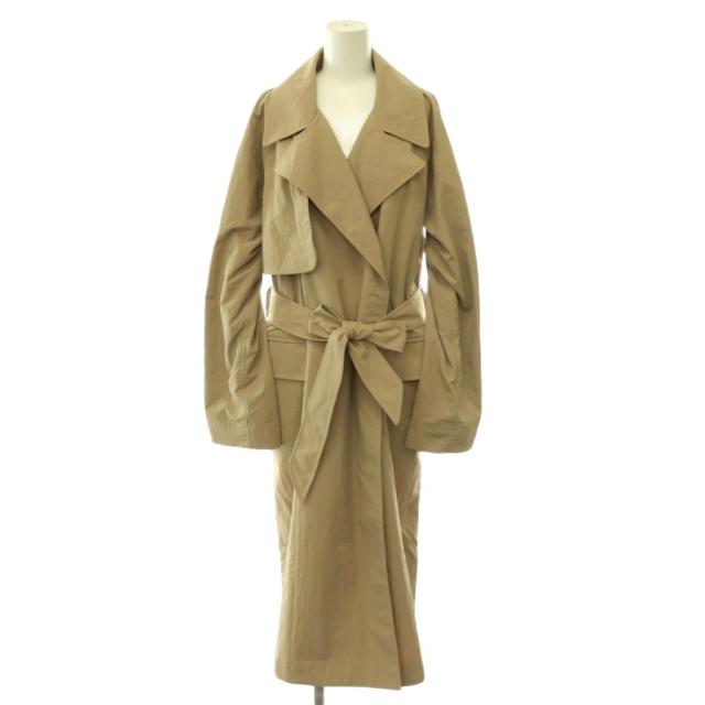 【中古】ルルレモン lululemon 26SS Classic-Fit Trench Coat トレンチコート スプリング メッシュ裏地 M ベージュ