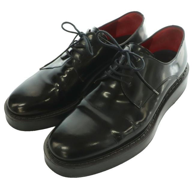 【中古】ボッテガヴェネタ BOTTEGA VENETA パテントレザーシューズ 御召しもの 商行為 革靴 40 黒 黒いこと /SS ■os