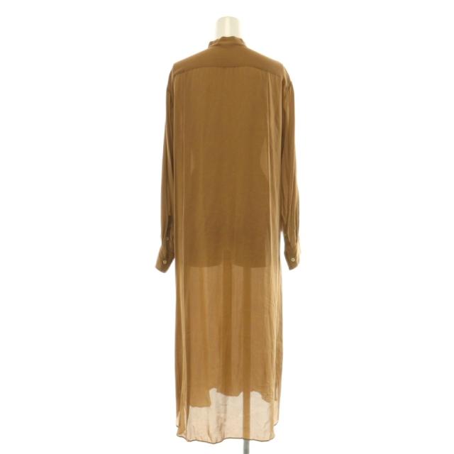 【中古】オーラリー AURALEE SILK SATIN GEORGETTE ONE-PIECE 衣装 ロング 地絹 0 赤銅色 A8AD01SG