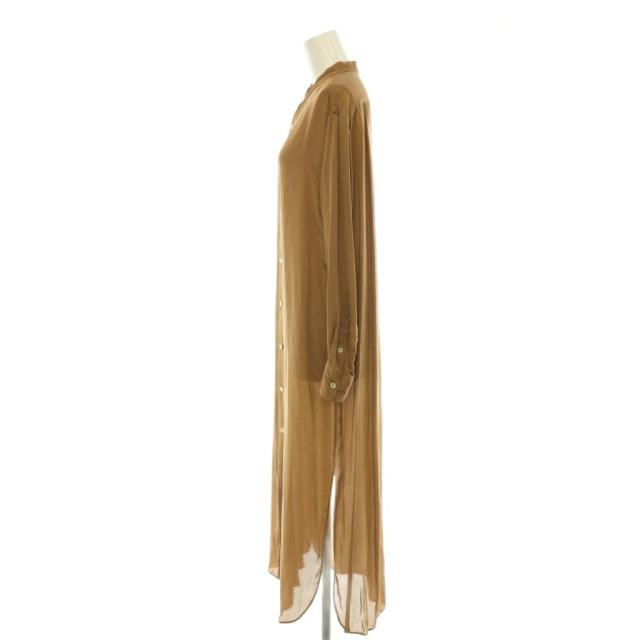 【中古】オーラリー AURALEE SILK SATIN GEORGETTE ONE-PIECE 衣装 ロング 地絹 0 赤銅色 A8AD01SG