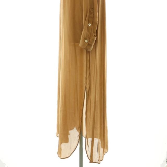 【中古】オーラリー AURALEE SILK SATIN GEORGETTE ONE-PIECE 衣装 ロング 地絹 0 赤銅色 A8AD01SG