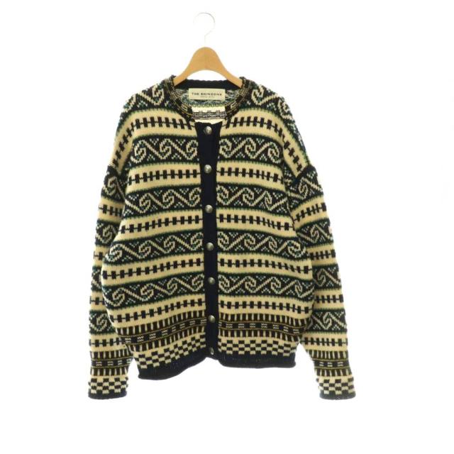 【中古】シンゾーン Shinzone THE SHINZONE 24AW FAIR ISLE KNIT CARDIGAN カーディガン ニット 総柄 FO ネイビー