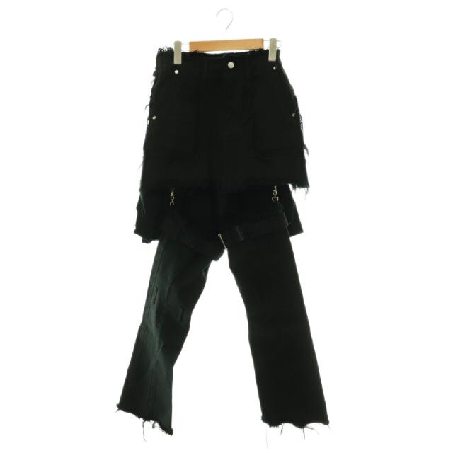 【中古】ヴォルテージコントロールフィルター Leg Cutout Bondage Denim Skirt スカート