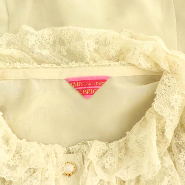 【中古】ベイビーザスターズシャインブライト BABY, THE STARS SHINE BRIGHT レースフリルブラウス シアー リボン_5