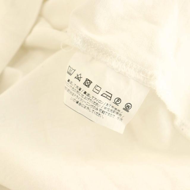 【中古】マックスマーラ MAX MARA オーガンジーフリルデザインTシャツ2WAY カットソー 刺繍 白 /CX ■OS ■SH_6