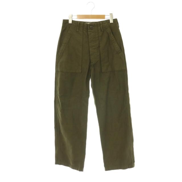 【中古】オブラダ oblada 60S ベイカーパンツ ワークパンツ S カーキ /ES ■OS ■SH レディース