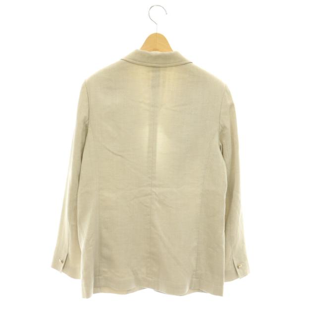 【中古】アナイ ANAYI 25SS オックスストレッチシングルジャケット テーラードジャケット 1B 36 ライトベージュ_1