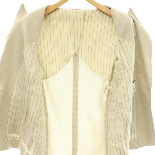 【中古】アナイ ANAYI 25SS オックスストレッチシングルジャケット テーラードジャケット 1B 36 ライトベージュ_4