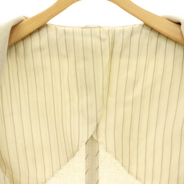【中古】アナイ ANAYI 25SS オックスストレッチシングルジャケット テーラードジャケット 1B 36 ライトベージュ_6