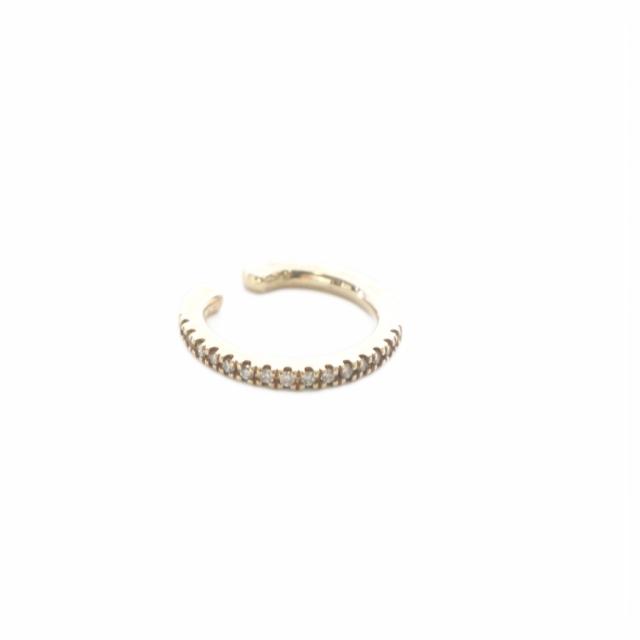 【中古】ヒロタカ ダイヤモンド イヤーカフ 片耳用 K10 ダイヤ0.07ct イエローゴールド /SR レディース