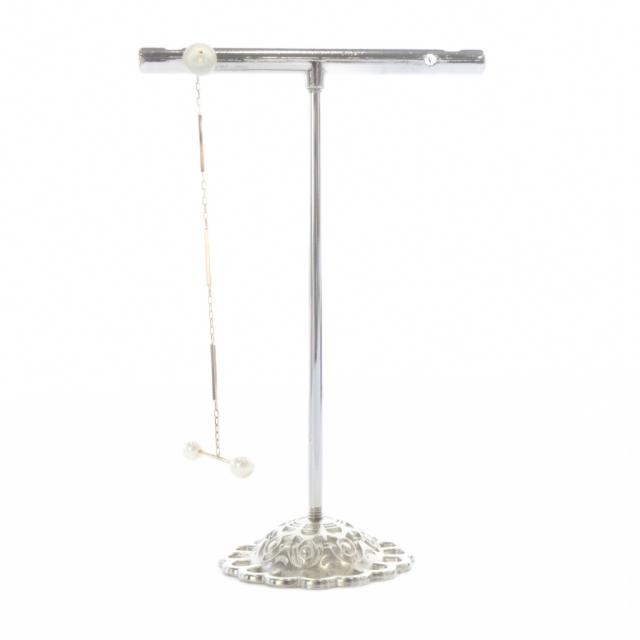 【中古】ヒロ鷹 Hirotaka Toggle W Pearl ピアス 片耳用 K10 黄色ゴールド /SR レディース
