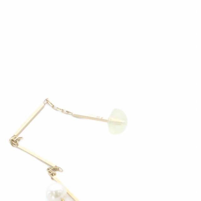 【中古】ヒロ鷹 Hirotaka Toggle W Pearl ピアス 片耳用 K10 黄色ゴールド /SR レディース