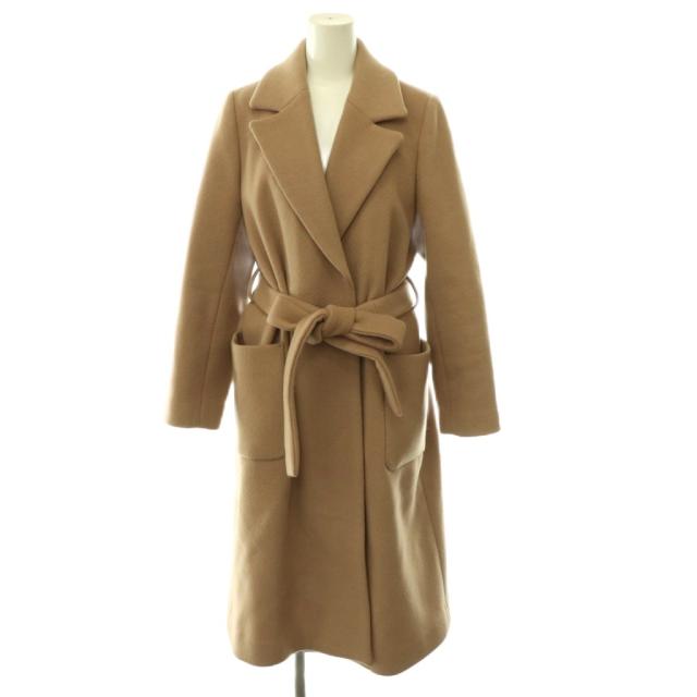 【中古】アベニールエトワール 百貨店170sベルテッドロングコート チェスターコート アウター 34 ベージュ
