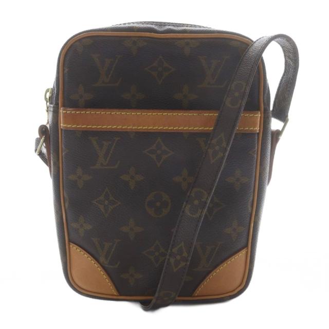 【中古】ルイヴィトン LOUIS VUITTON モノグラム ダヌーブ ショルダーバッグ ワンショルダー ブラウン M45266