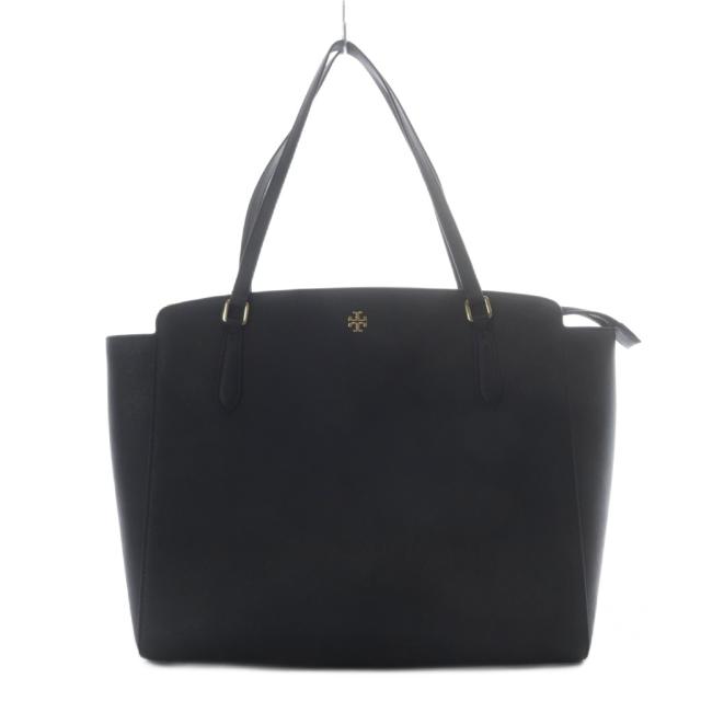 【中古】トリーバーチ TORY BURCH トートバッグ レザー ブラック /YO33 レディース