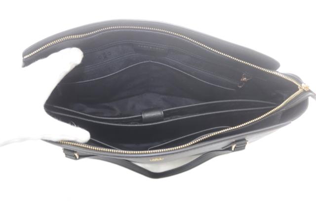 【中古】トリーバーチ TORY BURCH トートバッグ レザー ブラック /YO33 レディース_3