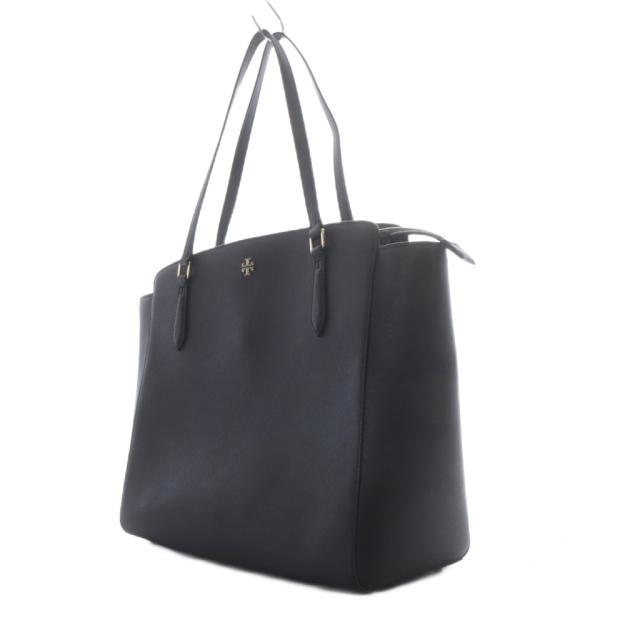 【中古】トリーバーチ TORY BURCH トートバッグ レザー ブラック /YO33 レディース_4
