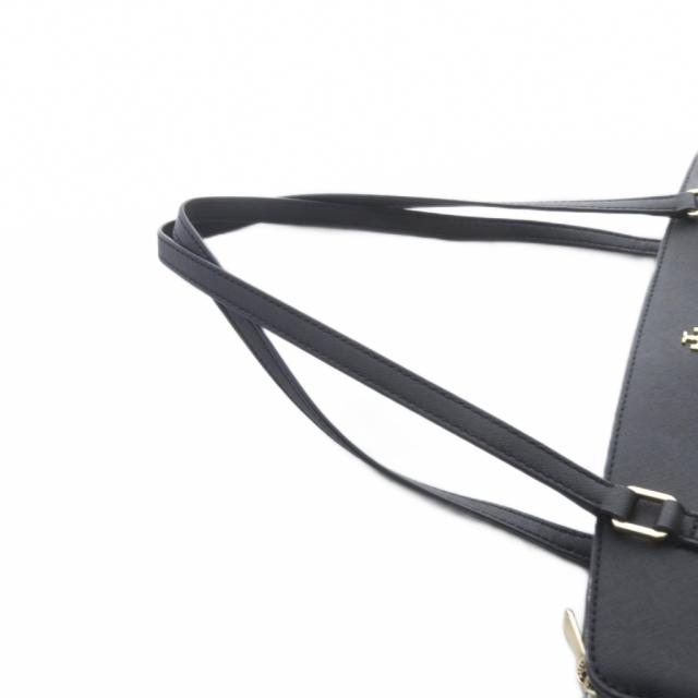 【中古】トリーバーチ TORY BURCH トートバッグ レザー ブラック /YO33 レディース_6