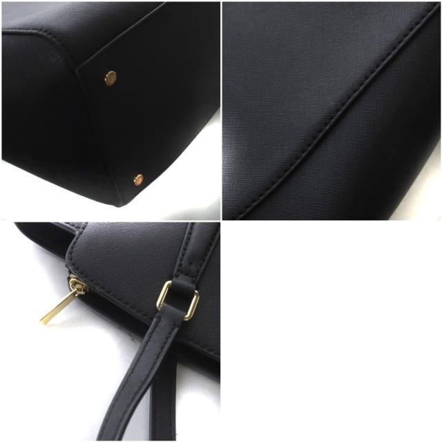【中古】トリーバーチ TORY BURCH トートバッグ レザー ブラック /YO33 レディース_7